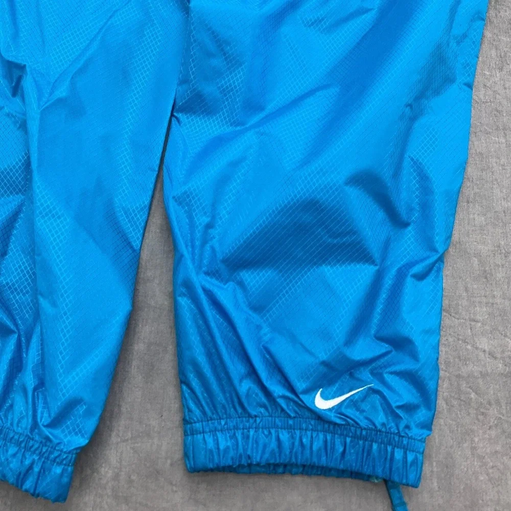Nike Track Pants Women 4-6 Blue‎ Jogger Windbreaker Softshell Athletic 80